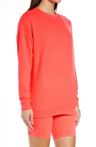 Sudadera de algodón con logotipo bordado personalizado, jersey de cuello redondo, suéter con impresiones personalizadas de gran tamaño - Product Image 3