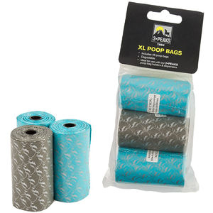 Distributeur de déchets pour petits chiens avec rouleau de sacs en plastique jetables conçu pour un sac à gousset latéral facile à ramasser - Product Image 2