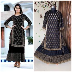 Kurtis — robe indienne en coton pour femmes, nouveau Design, à la mode, tenue idéale à porter à bas prix, avec veste Dupatta, vente en gros - Product Image 6