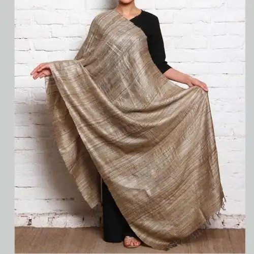 Mode accessoires Indischer Seiden schal 100% Seiden schal Silk Hijab Shawl Stola Made in India