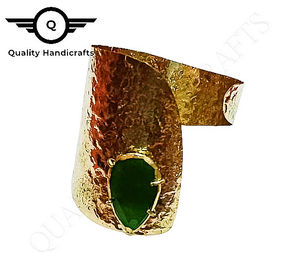 Brazalete de Latón Chapado en Oro de Alta Calidad, Artesanía Clásica, Alambre Trenzado, Regalo de Boda para Mujer, Fiesta, India - Product Image 6