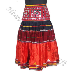 Coloré Bohème Conception Vintage Main Broderie Banjara Jupes - Product Image 6