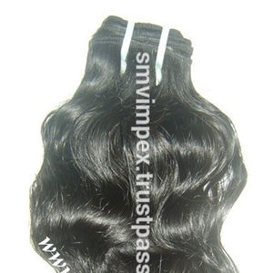 Extensión de cabello de calidad virgen India cruda natural 100%, textura rizada natural, cabello remy de calidad de color marrón - Product Image 1