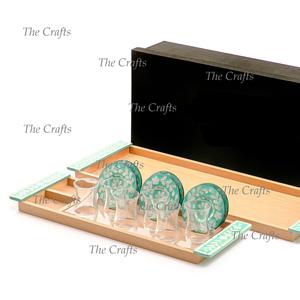 Classic Design <b>Acrylic</b> Serving Tray Set With Coaster Set For Home Hotel And Restaurant <b>Table</b> Decor Tea <b>Coffee</b> Tray - Product Image 4