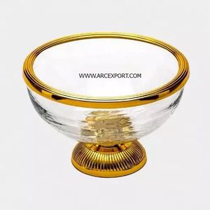 Base de racines d'arbre avec bol en verre bols de service de luxe décoratifs de qualité supérieure - Product Image 4