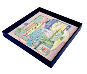 Bandeja de madera Premium de diseño inteligente moderno Nuevas bandejas de servicio impresas Taj Mahal Toque estándar para accesorio de cocina elegante - Product Image 6