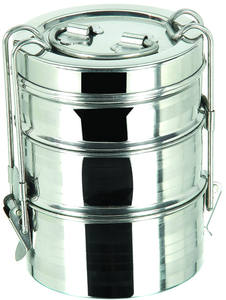 Chiffon contenant alimentaire en acier inoxydable, 3 niveaux, livraison gratuite - Product Image 5