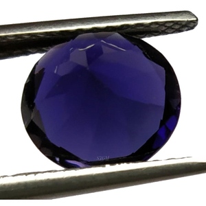 7mm rond brillant coupe naturelle IOLITE prix de gros usine de haute qualité pierre précieuse en vrac à facettes | IOLITE NATURELLE | - Product Image 4