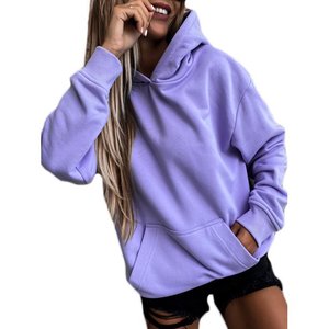 Sudadera con capucha de manga larga para mujer, Jersey informal, Tops holgados de invierno - Product Image 1