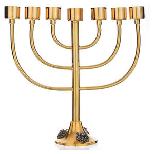 เชิงเทียนเงินทองเหลือง MENORAH อุปกรณ์คริสตจักร Brassworld อินเดีย - Product Image 6