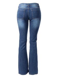 Pantalones vaqueros elásticos de talle alto para mujer, Bootcut, con parte inferior de campana - Product Image 3