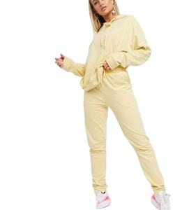 2025 New Style Winter Street wear Ladies <b>Sweat</b> <b>suit</b> 2 Pcs Long Sleeve pullover fashionable Hoodies& jogger Active wear tracksuit - Product Image 1