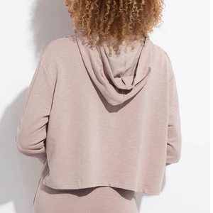 Meilleure Qualité Femmes Crop Hoodies Oem Logo Design Crop Top Hoodies Femmes Crop Top - Product Image 3