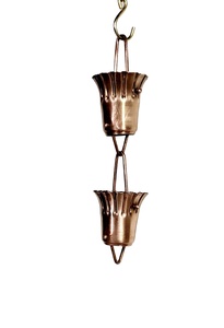 RIBBED CONE CUP RAIN CHAINS - Product Image 3