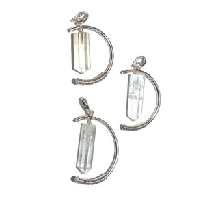 Buy Online Crystal Quartz Half Wing Pendant : Crystal Quartz Half Wing Pendant for Sale - Product Image 1