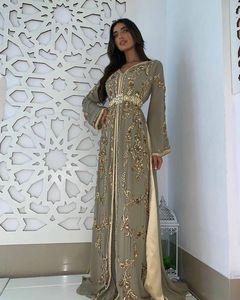 Robe caftan de créateur élégante, magnifique, pour mariage, fête, ornée de perles de verre de cristal, travail en pierre, 2020 - Product Image 1