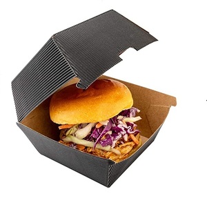 Boîte à hamburger en papier imprimé, Design personnalisé, 50 pièces - Product Image 2