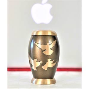 Brass Domtop <b>Small</b> Blue Going Home Keepsake <b>Ashes</b> <b>Urn</b> <b>for</b> <b>Human</b> Remain Funeral <b>Ash</b> Container Keepsake <b>for</b> <b>Human</b> Remain - Product Image 5