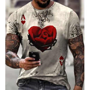 Camiseta de sublimación de diseño personalizado para hombre, camisa de diseño de moda 3D, completamente Digital - Product Image 5