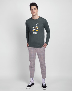 Camisetas impresas personalizadas de alta calidad para hombre, técnica de lavado de talla grande con camisetas lisas en blanco para cuello, logotipo de impresión personalizado - Product Image 3