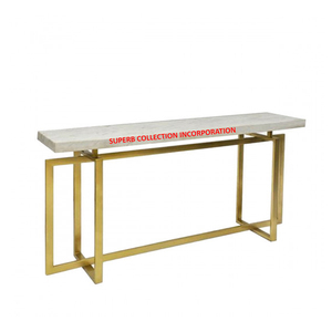 High Quality and Top Selling Gold Luxury <b>Console</b> Side <b>Table</b> Direct India Factory Sale Whole Seller Manufacturers - Product Image 1