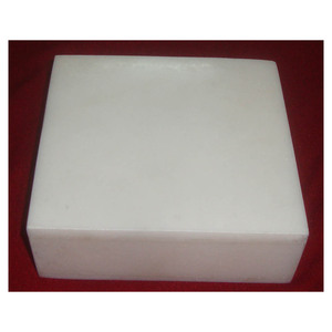 Square Shape Solid White Marble Pill Box - Product Image 1
