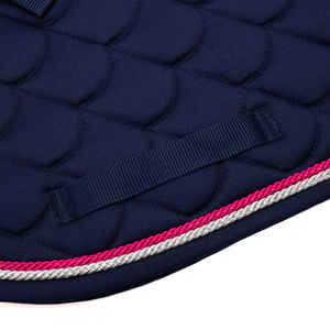 Tapis de selle équestre matelassé bleu de haute qualité doublure en polycoton remplissage en coton résistant aux intempéries pour l'équitation en plein air betteraves à cheval - Product Image 4