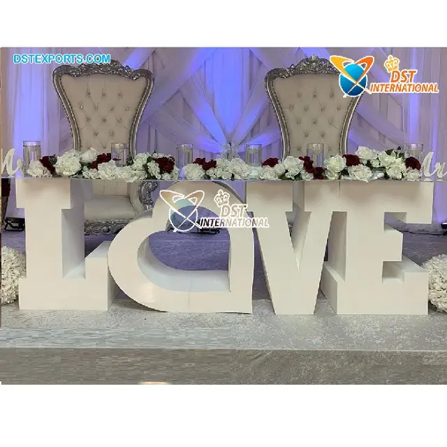 Love Letter Table Base for Wedding Stage Modish Wedding Decor Love Letter Table Wholesale Love Letter Tables Event Decoration