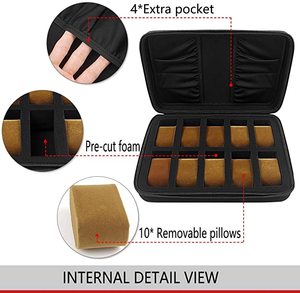 Estuche de <span class=keywords><strong>Reloj</strong></span> Personalizado, Caja para Relojes, Maletín de Lujo con Espuma EVA, Funda para <span class=keywords><strong>Reloj</strong></span> 7 - Product Image 6