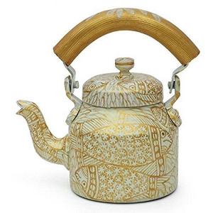 MULTI COLOR HANDIPAINTED DECORATIVE ALUMINIUM TEA KETTLE BEST QUALITY ORIGINAL AUTHENTIC TEA KETTLE - Product Image 3