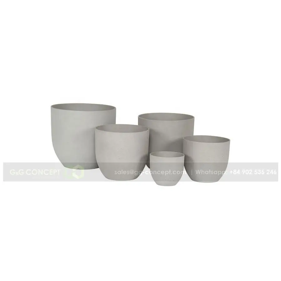 Personalizza le dimensioni dei vasi rotondi alti per piantare/vasi per fiori e piante a forma di uovo/vendere piante In vaso alla rinfusa