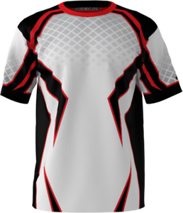 T-shirt manches courtes en polyester pour femmes, maillot imprimé personnalisé - Product Image 3
