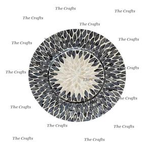 จานรองขนาดต่างๆ ทำจากไม้และมุก สำหรับงานแต่งงาน จานโชว์ตกแต่ง จำหน่ายจำนวนมาก - Product Image 6