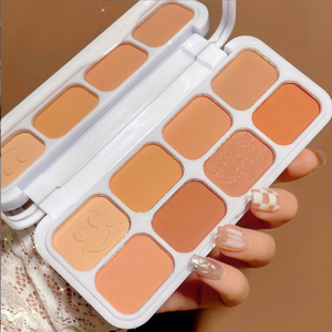 Chất lượng tốt ánh sáng lung linh <span class=keywords><strong>Highlighter</strong></span> Palette Vegan Đa-Chức năng Blush và <span class=keywords><strong>Highlighter</strong></span> Palette - Product Image 3