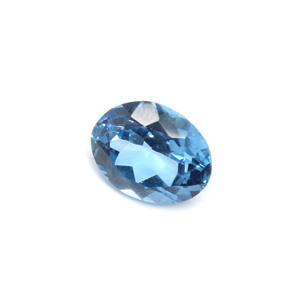 Piedra preciosa suelta de corte ovalado facetado cabujón de Topacio Azul Londres Natural de 4,25 quilates - Product Image 4