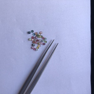 2mm 4mm Natural Multi turmalina cabujón redondo Flatback cabujones calibrados sueltos proveedor precio piedras para ajustes de joyería - Product Image 2