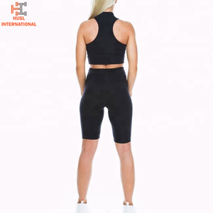 Nouvel Arrivage Ensemble Soutien-Gorge et Short de Sport pour Femme Haute Qualité Lavé Écologique Séchage Rapide Respirant Gym Yoga Uni Deux Pièces - Product Image 3