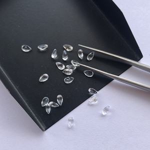 6mm 8mm cristal naturel Quartz facettes poire coupe pierres précieuses en gros prix en vrac pierres pour la fabrication de bijoux boutique fournisseur en ligne - Product Image 2