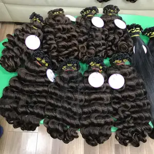 22 Inch Flat Tip Hair Extensions Pre Bonded Brazilian Keratin Human hair curly brown color 4