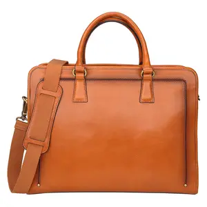 vintage genuine leather briefcases 2021 hot sale Real Pure Pu Genuine Leather New Innovative Product New Korean Fashion