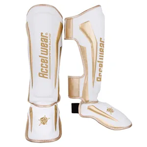 Accel Wear Classic Shin Instep Guard MMA Boxing Muay Thai Protection Training Shin guard for Boxing/MMA/Karate