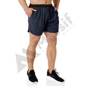 High Quality 100% Cotton Gym Shorts Custom Polyester Spandex <b>Mesh</b> <b>Pants</b> Embroidered Sports Design Mid Running-OEM Service - Product Image 2