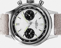 Montre classique de Style Vintage en acier inoxydable pour femme, montre-bracelet, chronographe, mécanique, design Simple, couleur Panda