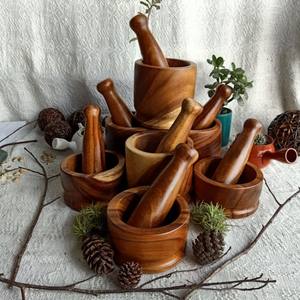 ครกและสากทำจากไม้สำหรับปรับขนาดและใช้ในห้องครัว - Product Image 5