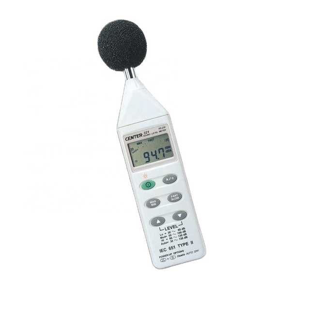 CENTER Digital Sound Level Meter with PC Interface 1.5dB Accuracy 1 Year Warranty
