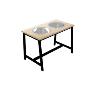 Tazón de perro de acero inoxidable 100% con soporte de hierro, tazón de perro personalizado de diseño único, proveedor al por mayor de la India - Product Image 5