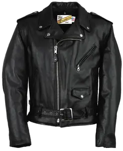 Großhandel männer Klassische Perfecto Leder Motorrad Jacke Mit Top Qualität Material