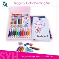 Pizarra Blanca Educativa Portátil, Plegable de Doble Cara y Multicolor para Niños