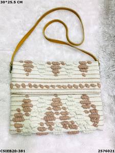 Stylish Designer Exclusive Handloom Cotton <b>Evening</b> <b>Bags</b> Handmade Shoulder Sling Clutch <b>Bag</b> - Product Image 5