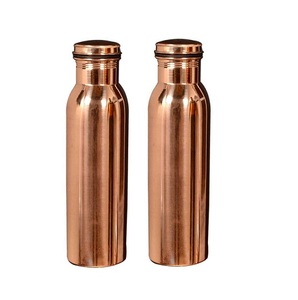 Copper Water <b>Bottle</b> India Pure Sports <b>Bottle</b> 590 <b>ml</b> with Vacuum Insulation and Koln Copper Layer - Product Image 1